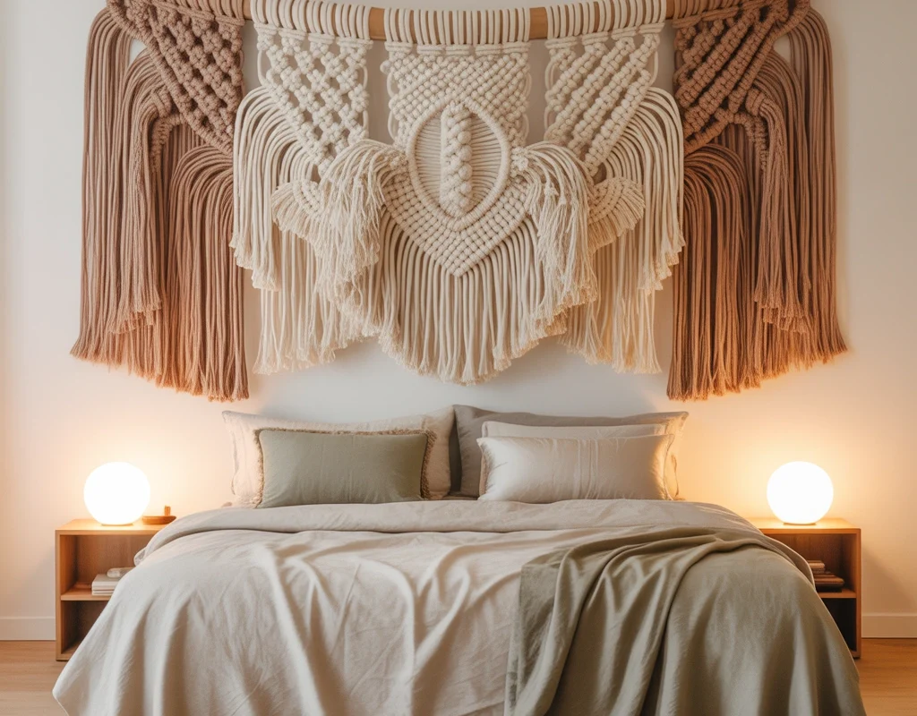 Add a Large Woven Wall Hanging