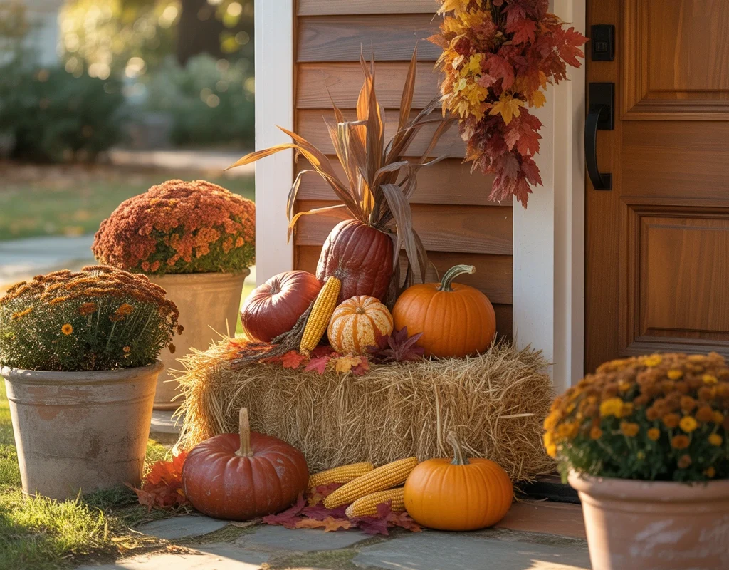 Add a Small Hay Bale Display