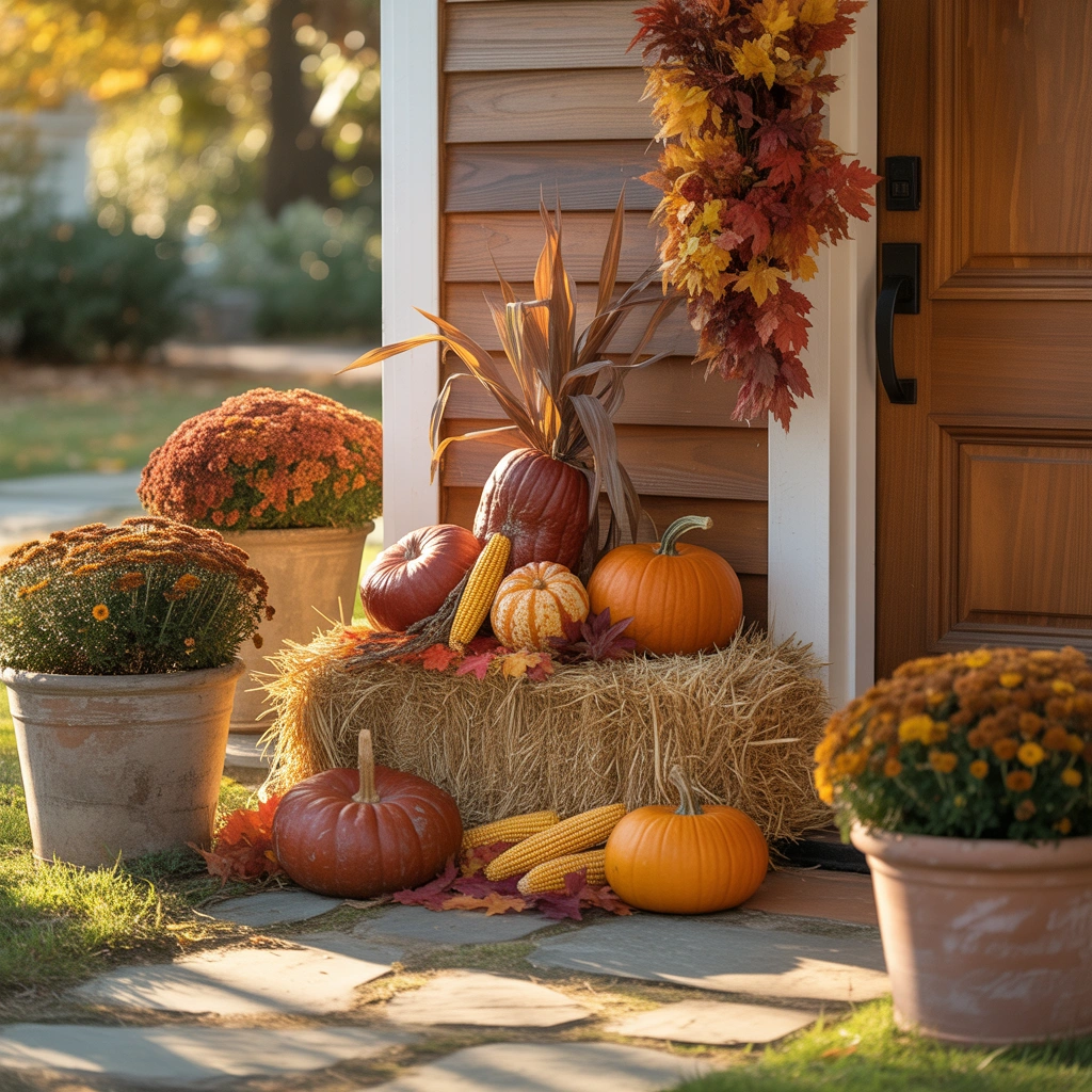 Add a Small Hay Bale Display