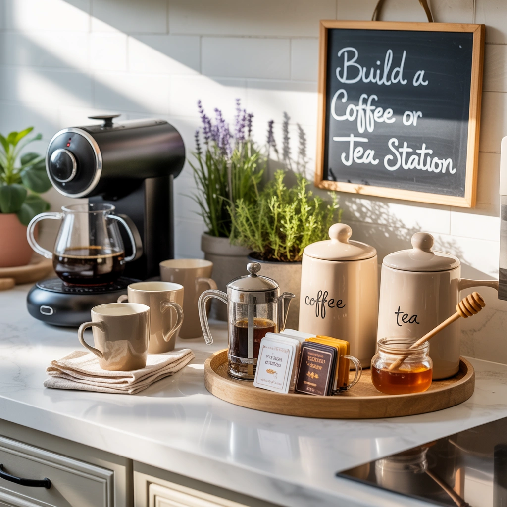 Build a Coffee or Tea Station