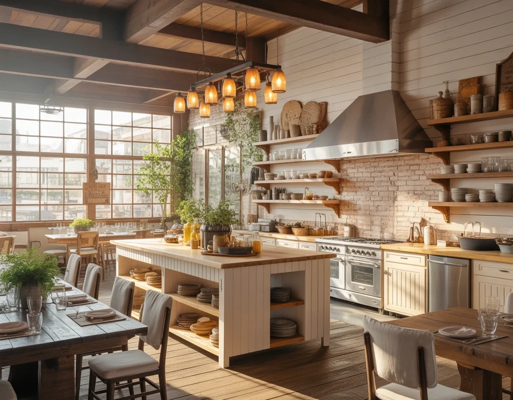Build a Rustic Farmhouse Open Kitchen