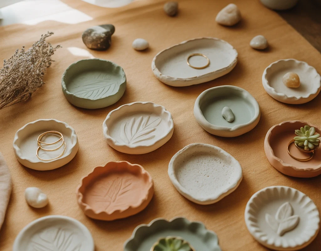 Craft Handmade Clay Trinket Dishes