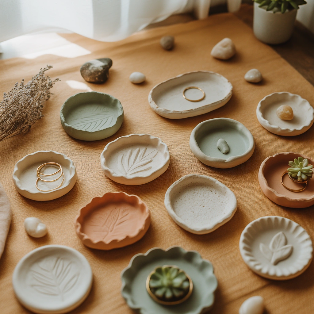 Craft Handmade Clay Trinket Dishes