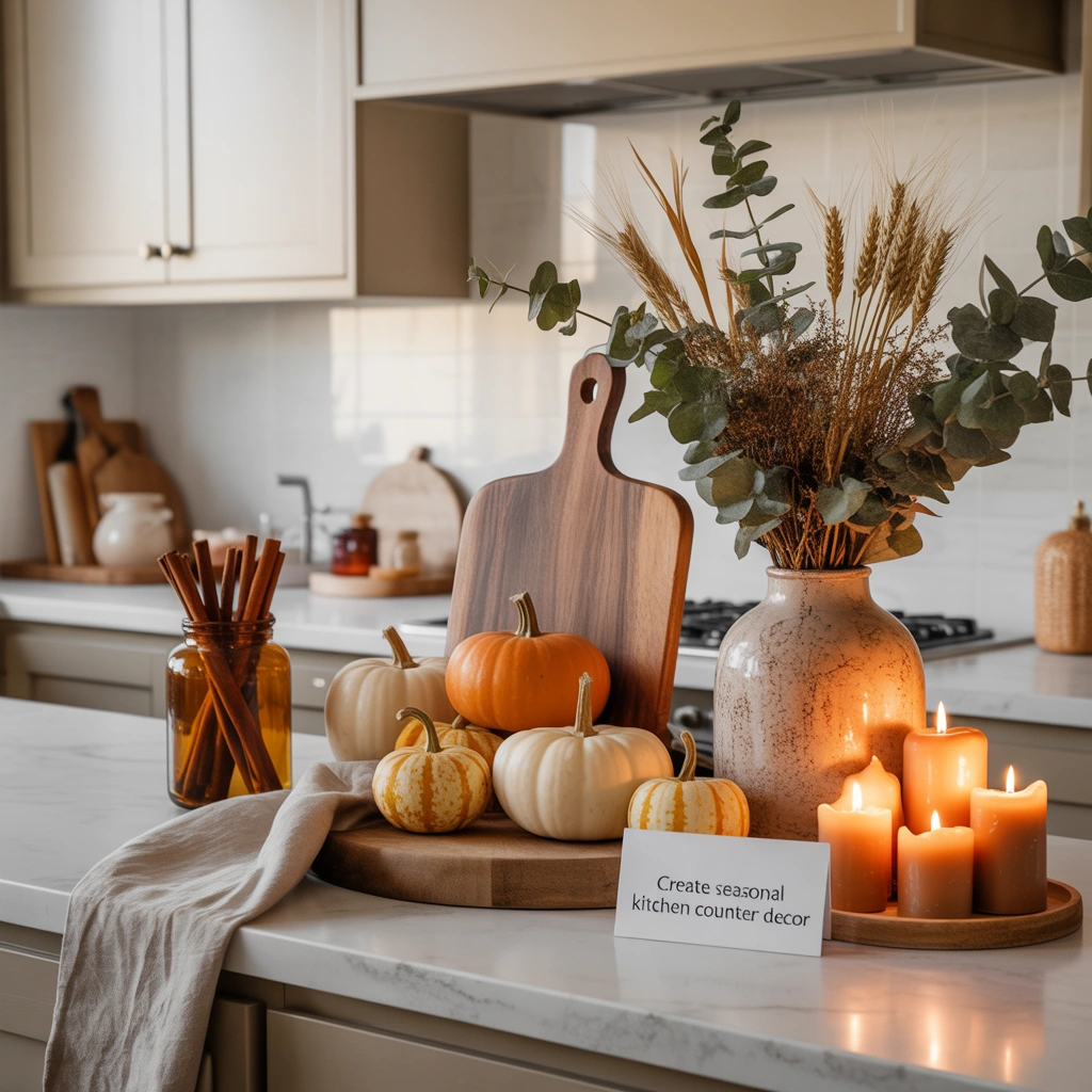 Create Seasonal Kitchen Counter Decor