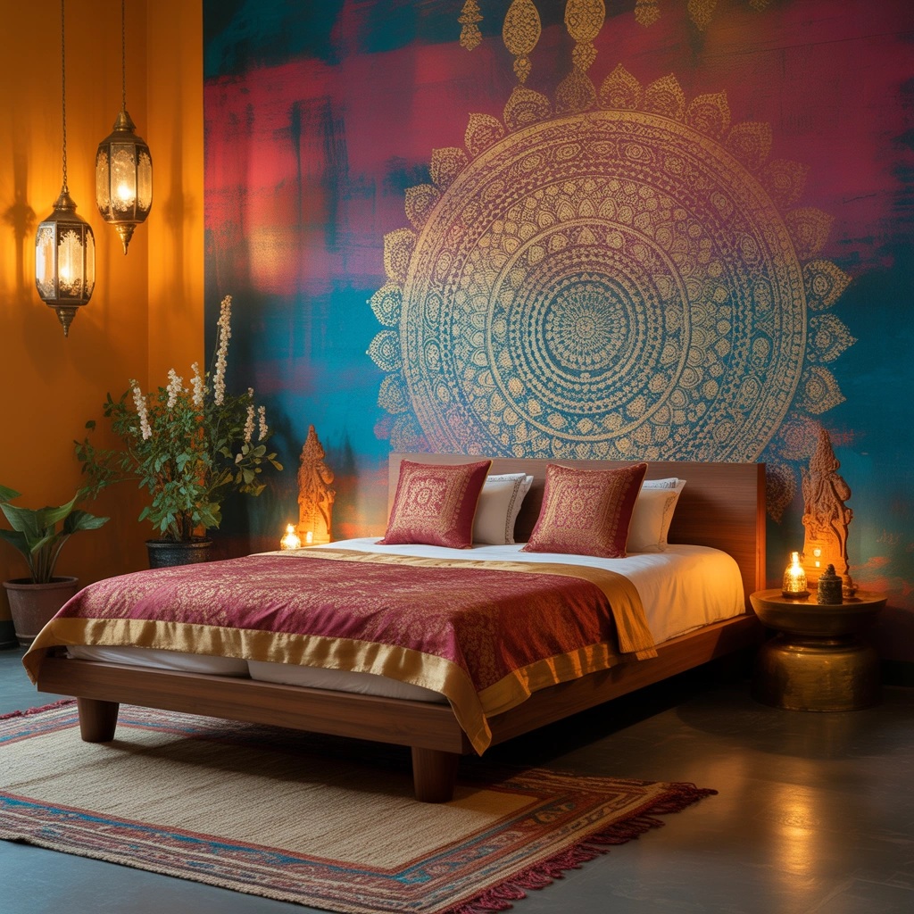 Create a Statement Wall with Indian Inspired Colors