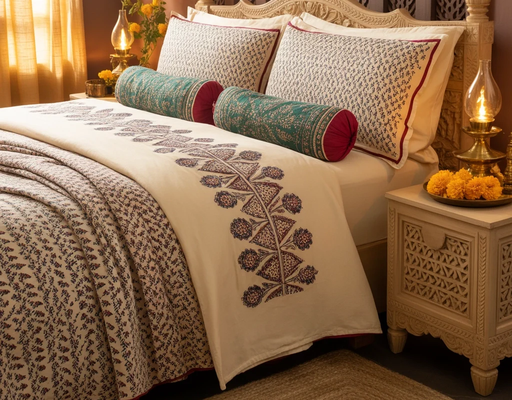 Decorate with Block Printed Bedding