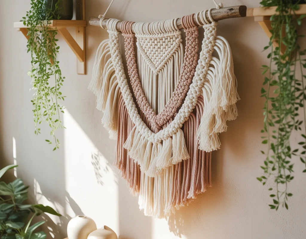 Design a Macramé Inspired Yarn Wall Hanging