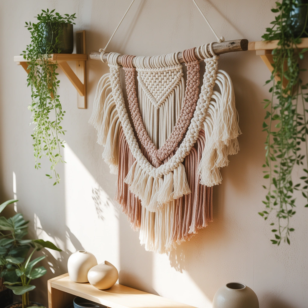 Design a Macramé Inspired Yarn Wall Hanging