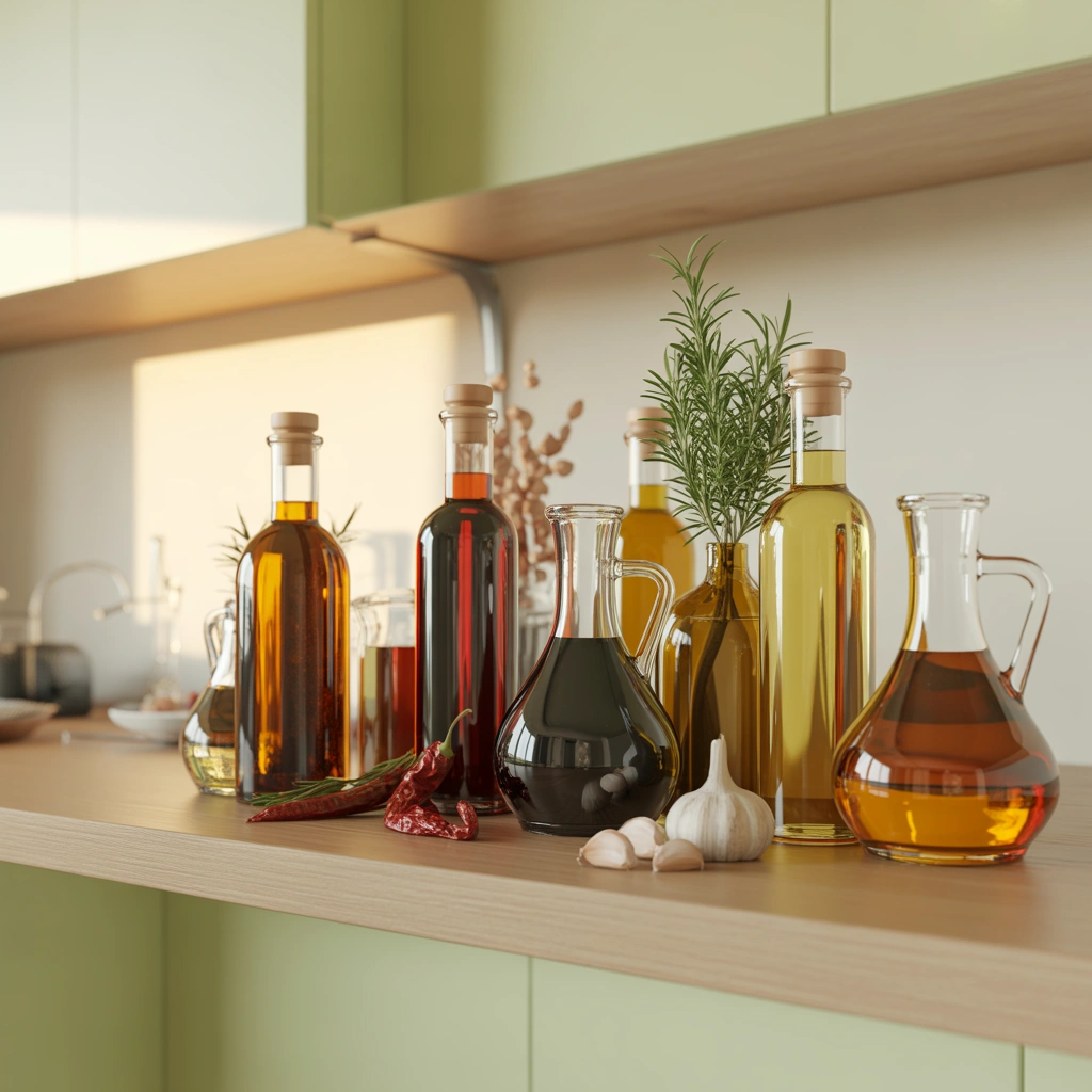Display Attractive Oils and Vinegars