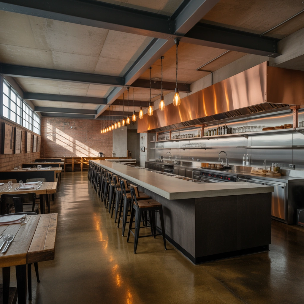 Embrace an Industrial Open Kitchen Style