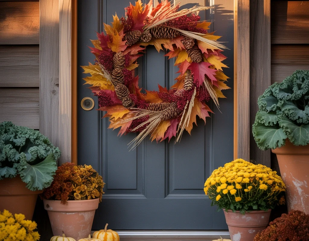Hang a Natural Fall Wreath