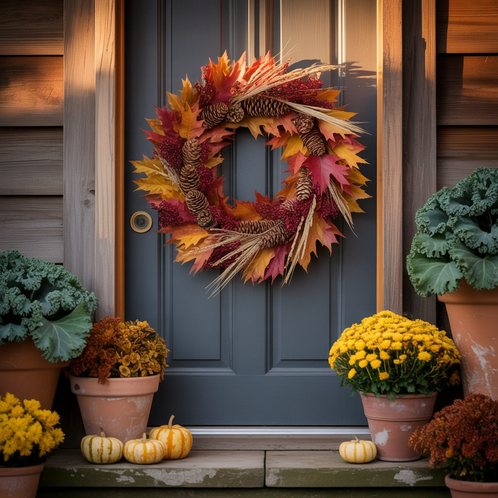 Hang a Natural Fall Wreath