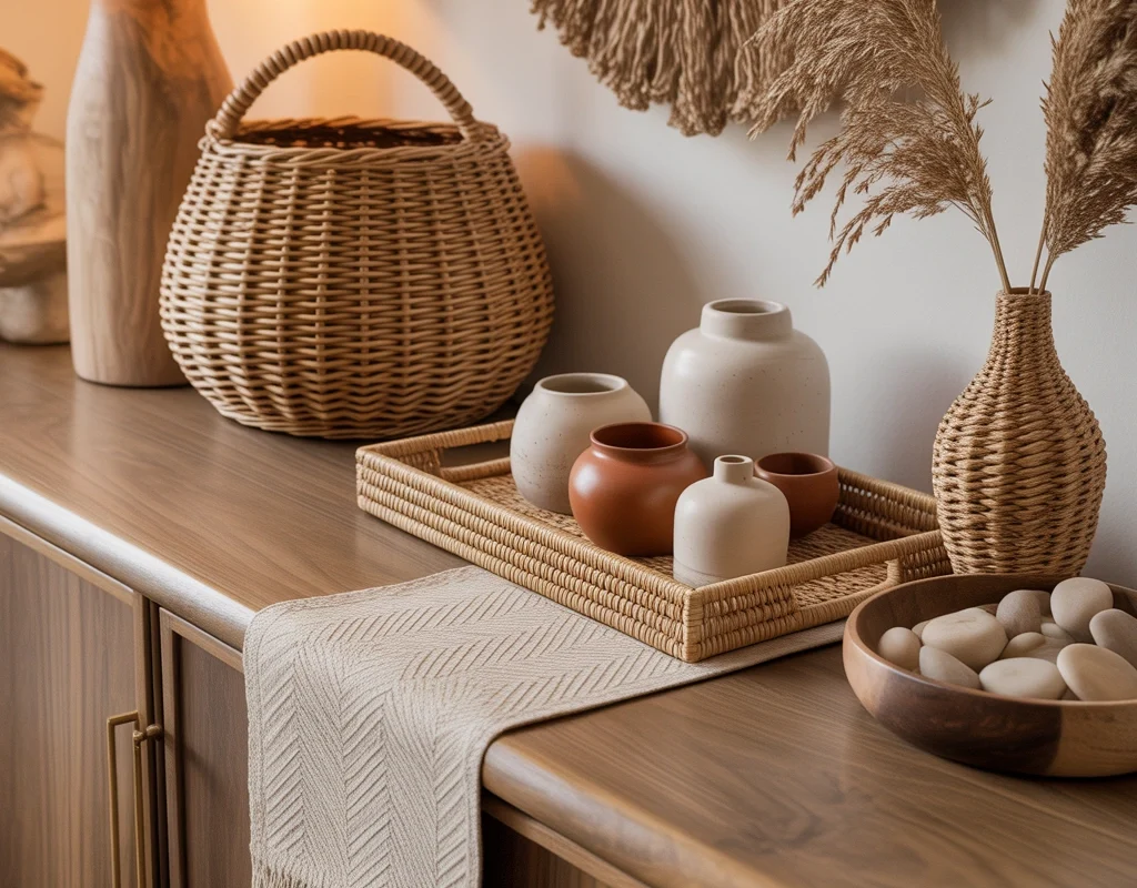 Introduce Natural Texture with Woven Accessories
