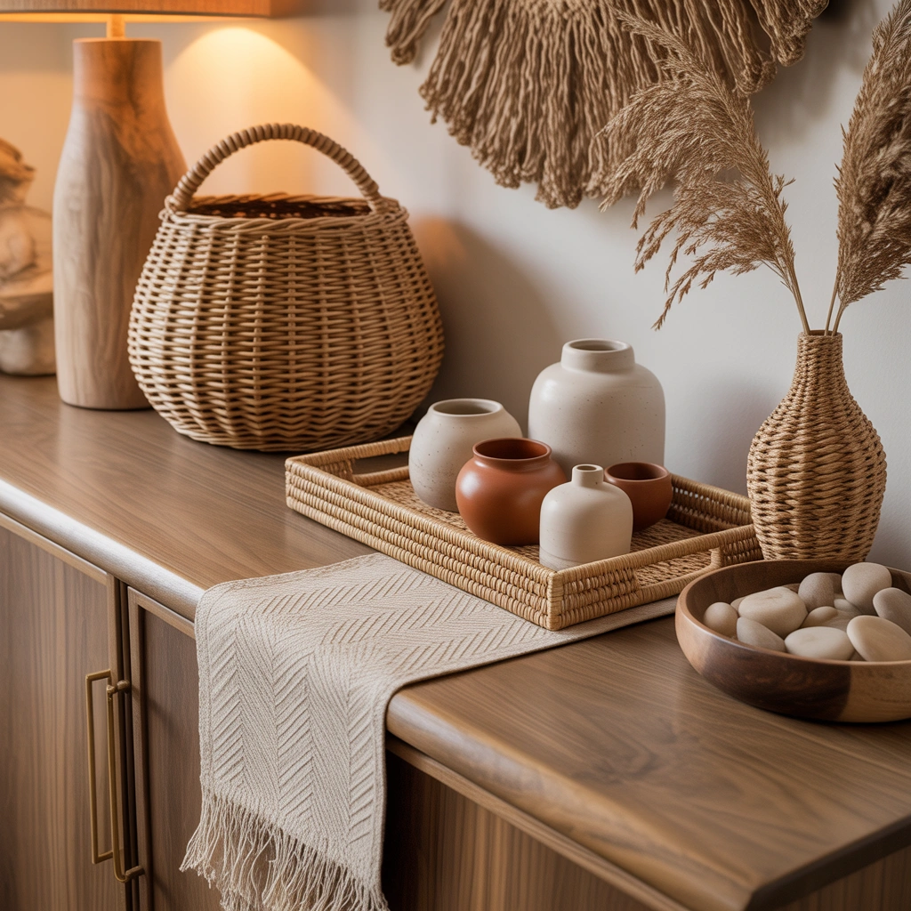 Introduce Natural Texture with Woven Accessories