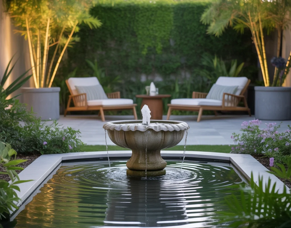 Introduce Water Features for a Peaceful Atmosphere