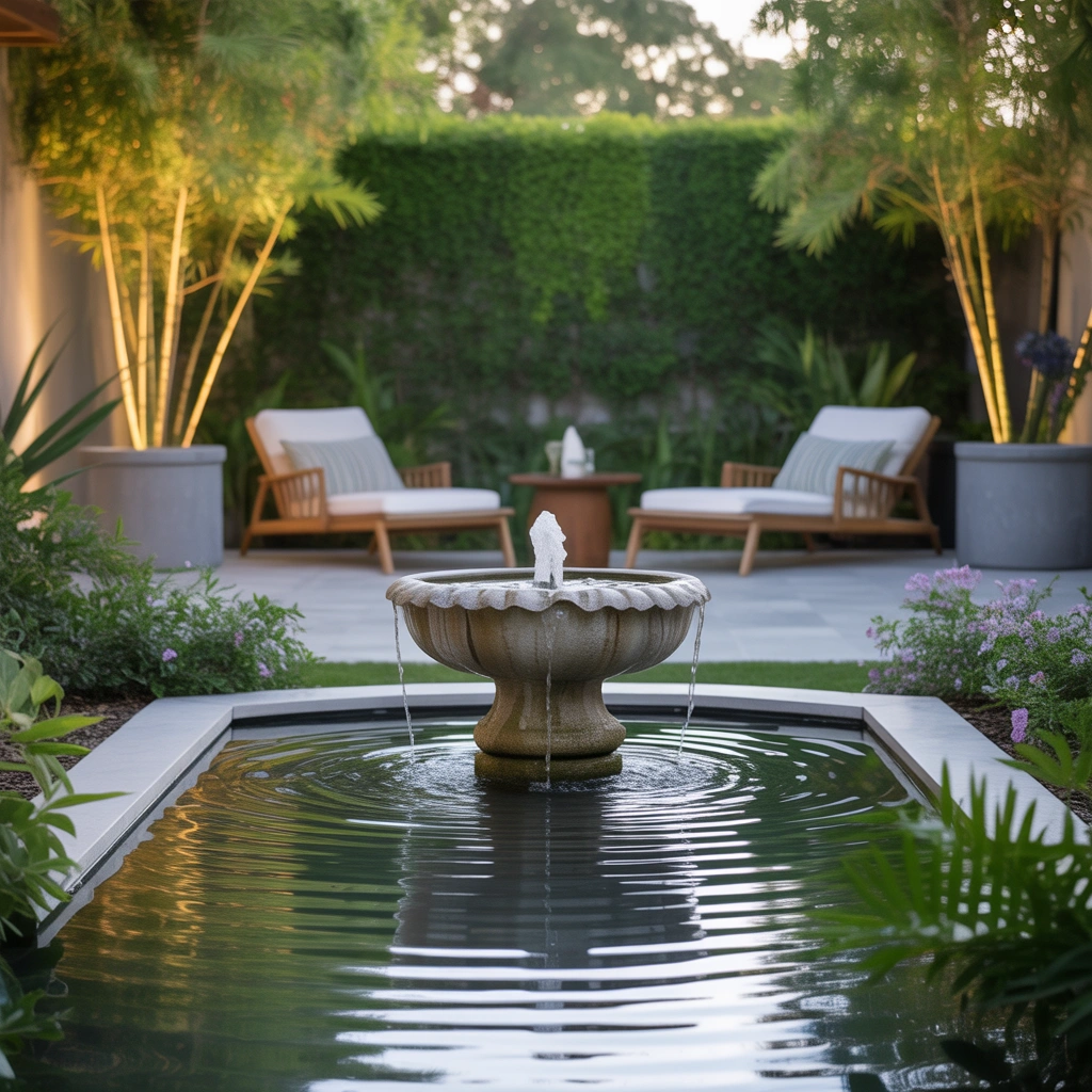 Introduce Water Features for a Peaceful Atmosphere