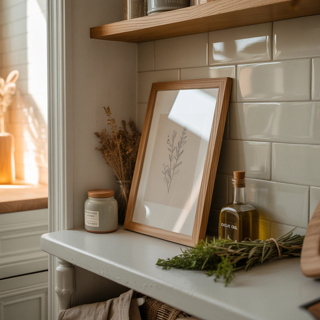 Lean Small Framed Artwork Against the Wall