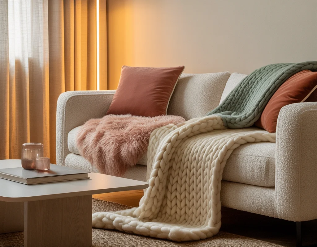 Mix Soft Textures for a Comfortable Look