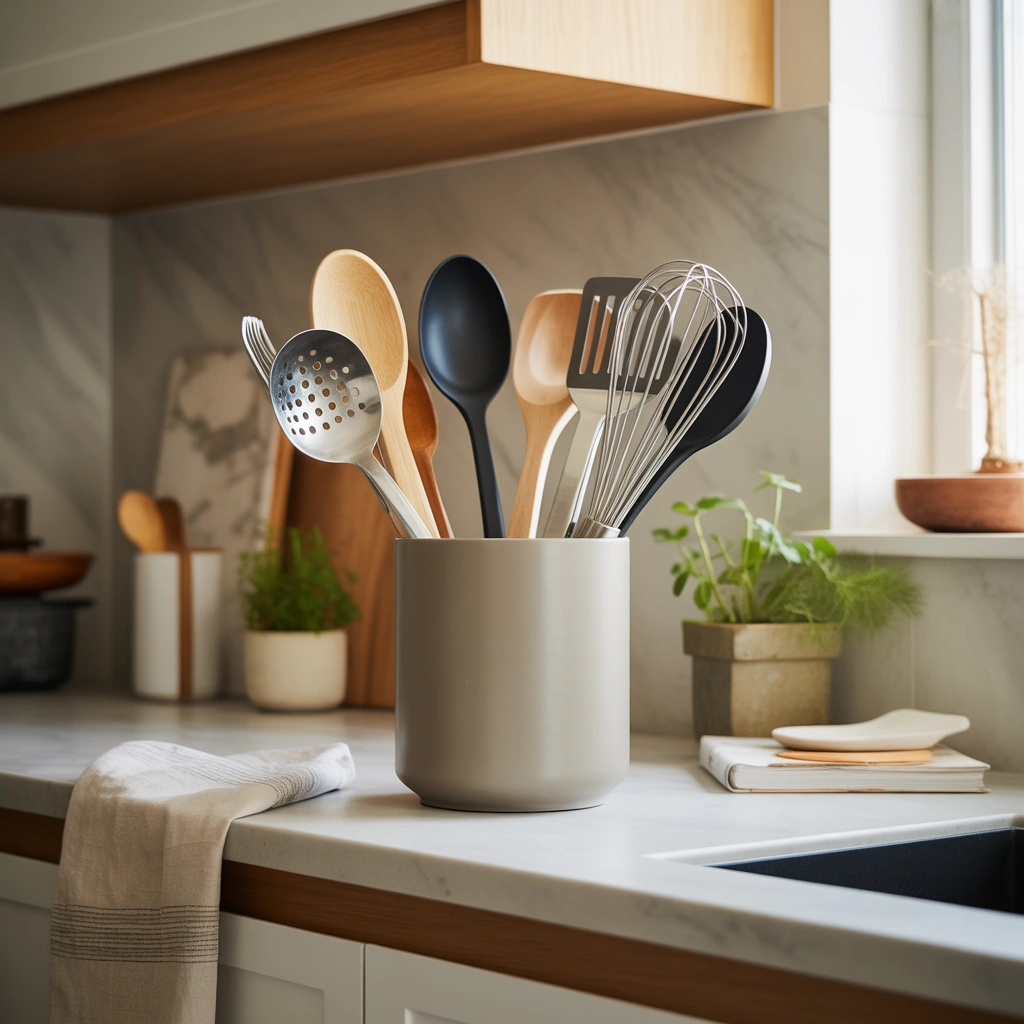 Organize Cooking Utensils in a Stylish Holder