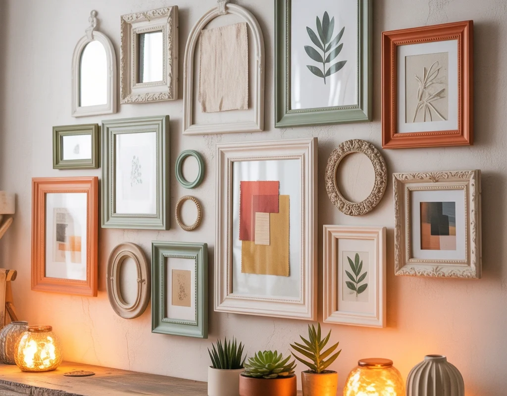 Transform Old Picture Frames into a Gallery Wall