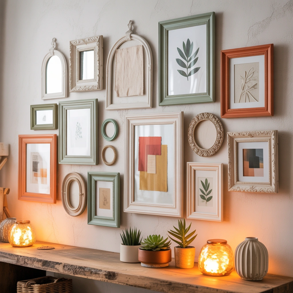 Transform Old Picture Frames into a Gallery Wall