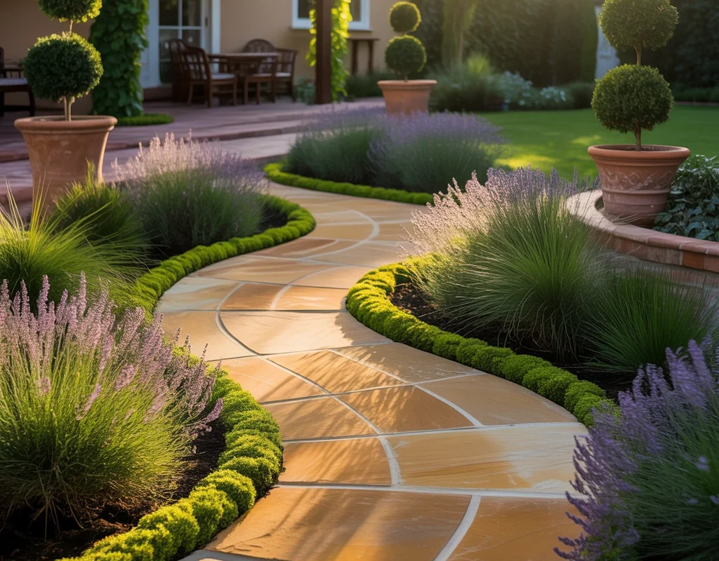 Use Garden Pathways as Decorative Features