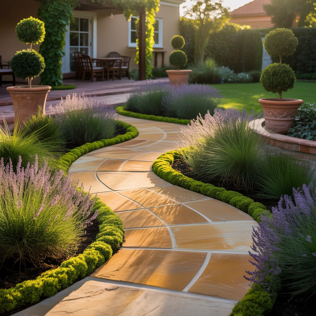 Use Garden Pathways as Decorative Features