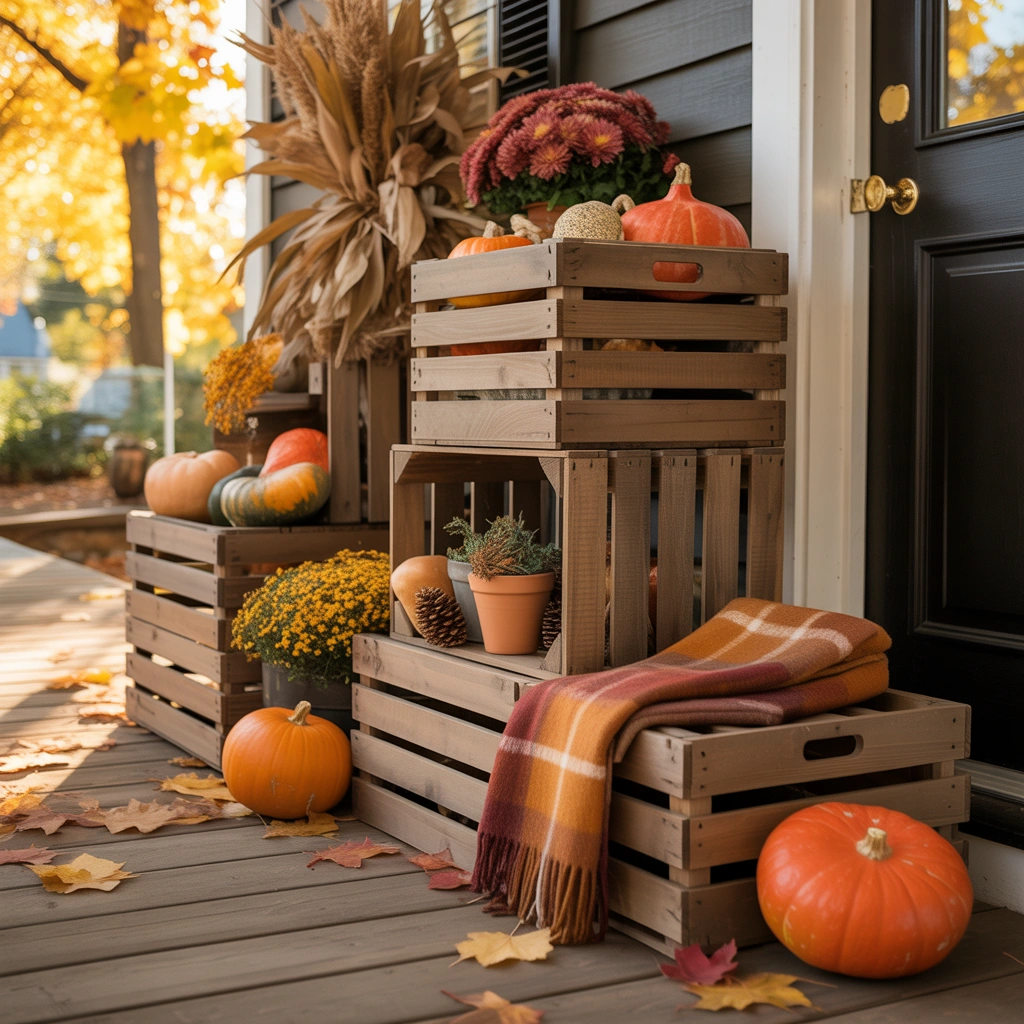Use Wooden Crates for Height and Texture