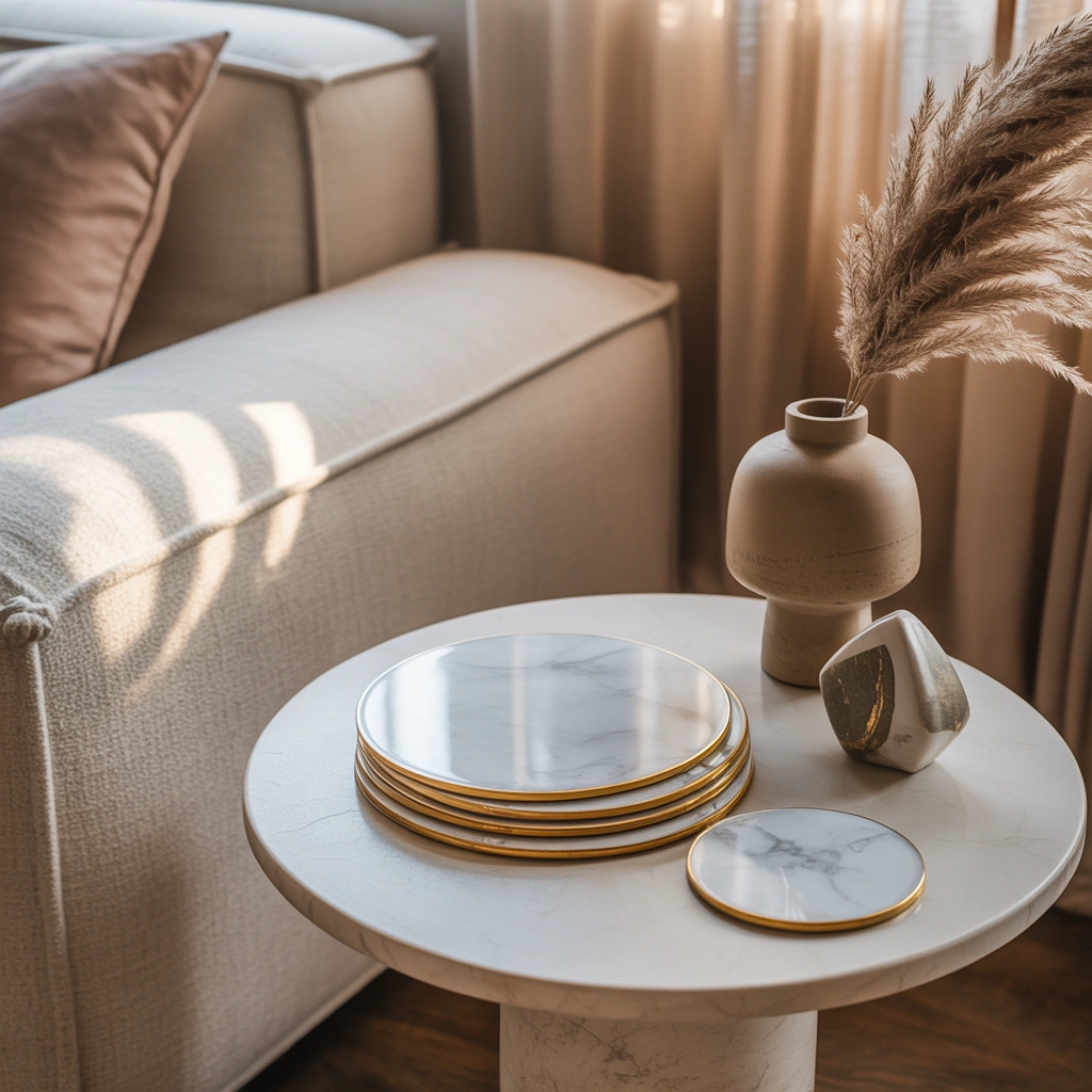 Add Coasters That Match Your Decor
