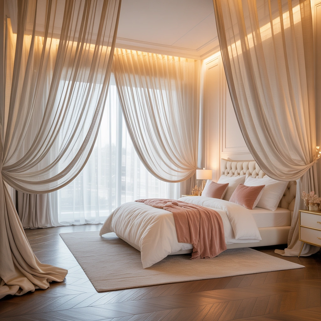 Add Floor to Ceiling Curtains