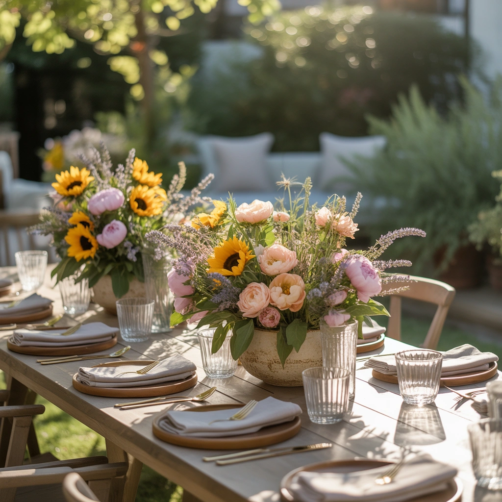 Add Fresh Seasonal Flowers