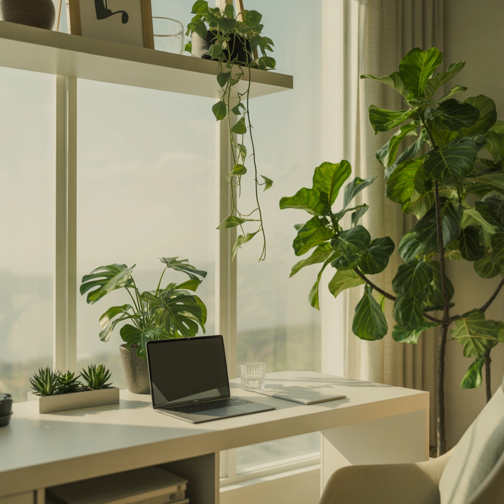Add Plants for a Fresh and Calming Atmosphere