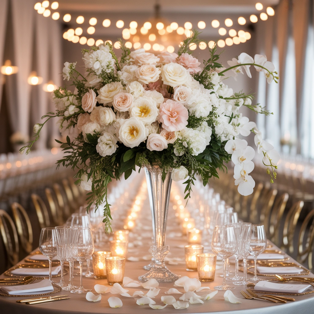 Add Statement Floral Centerpieces