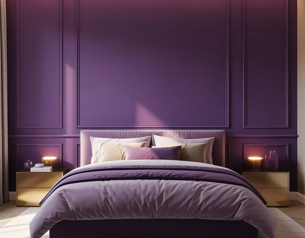 Add a Deep Purple Accent Wall
