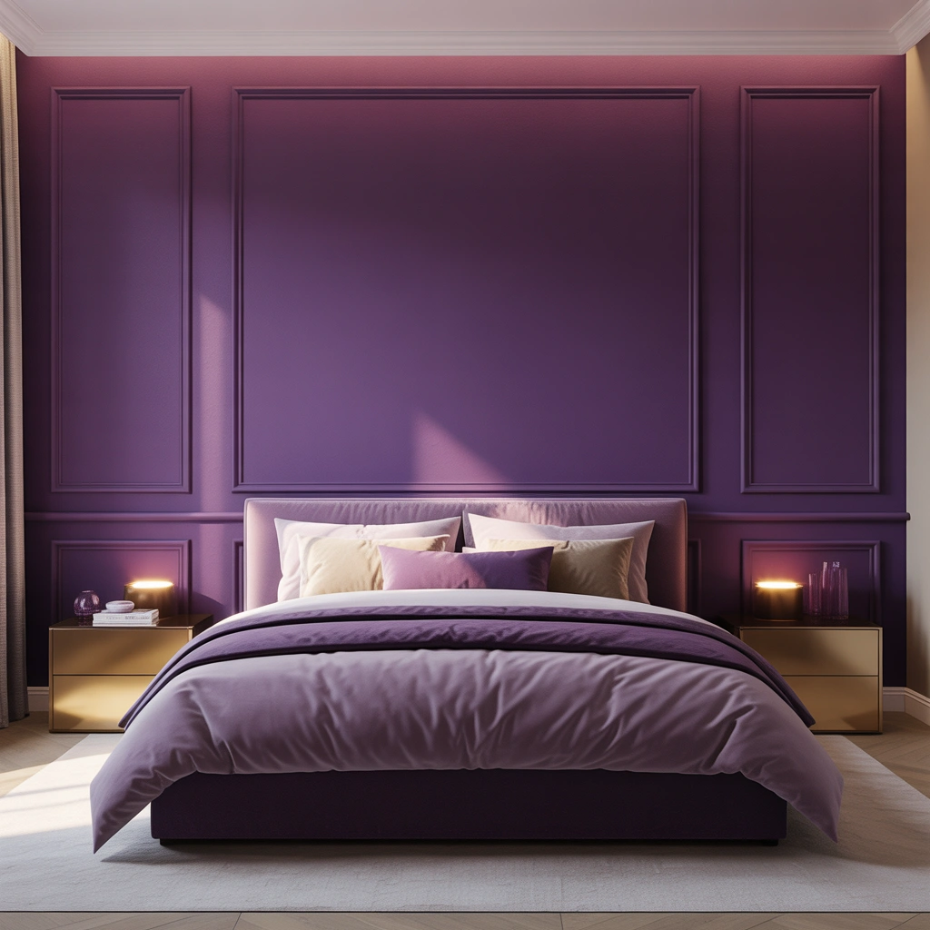 Add a Deep Purple Accent Wall