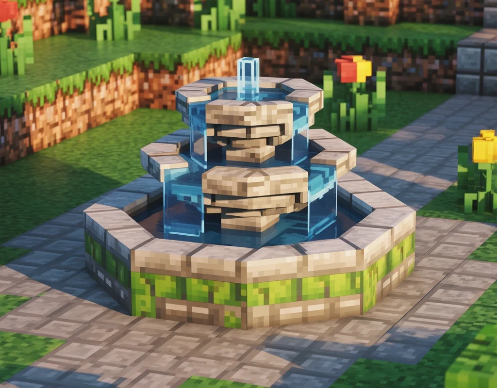 Add a Small Stone Fountain