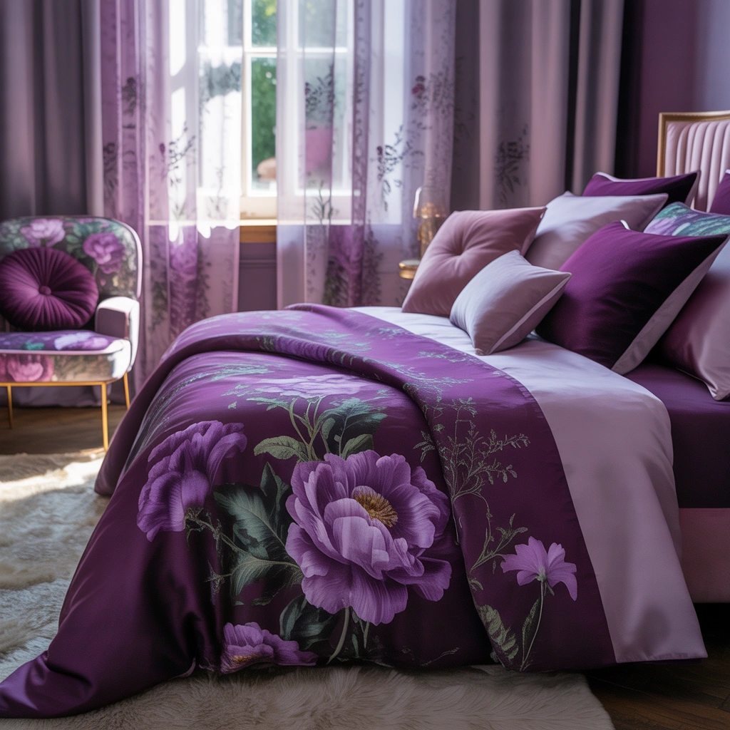 Bring in Purple Floral Patterns