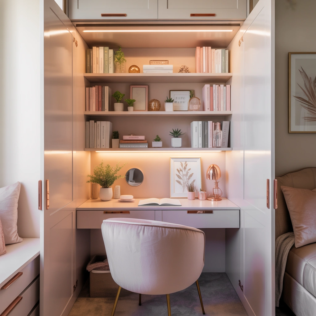Build a Small Home Office in a Closet
