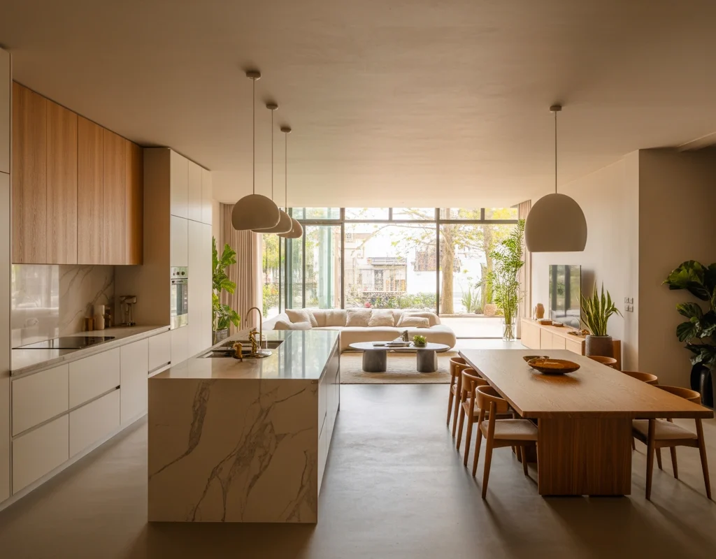 Combine the Kitchen Dining and Living Room