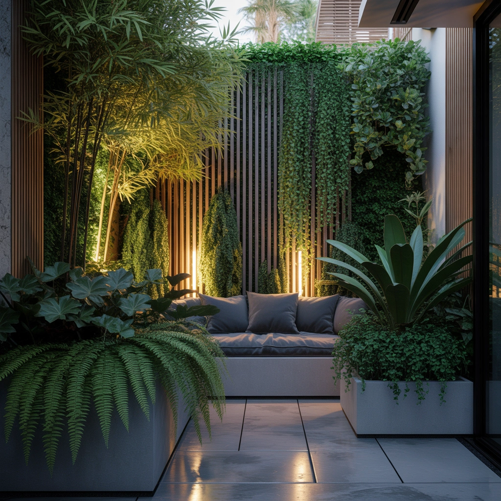 Create Privacy with Plants and Screens