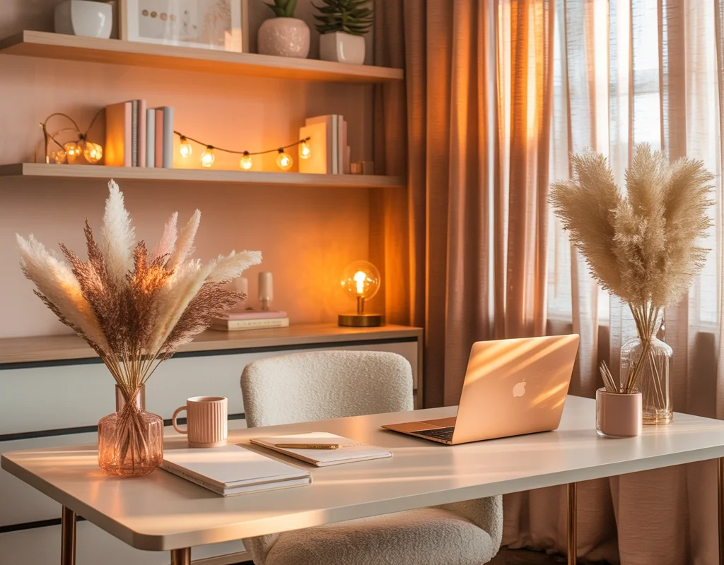 Create a Cozy Office with Warm Lighting