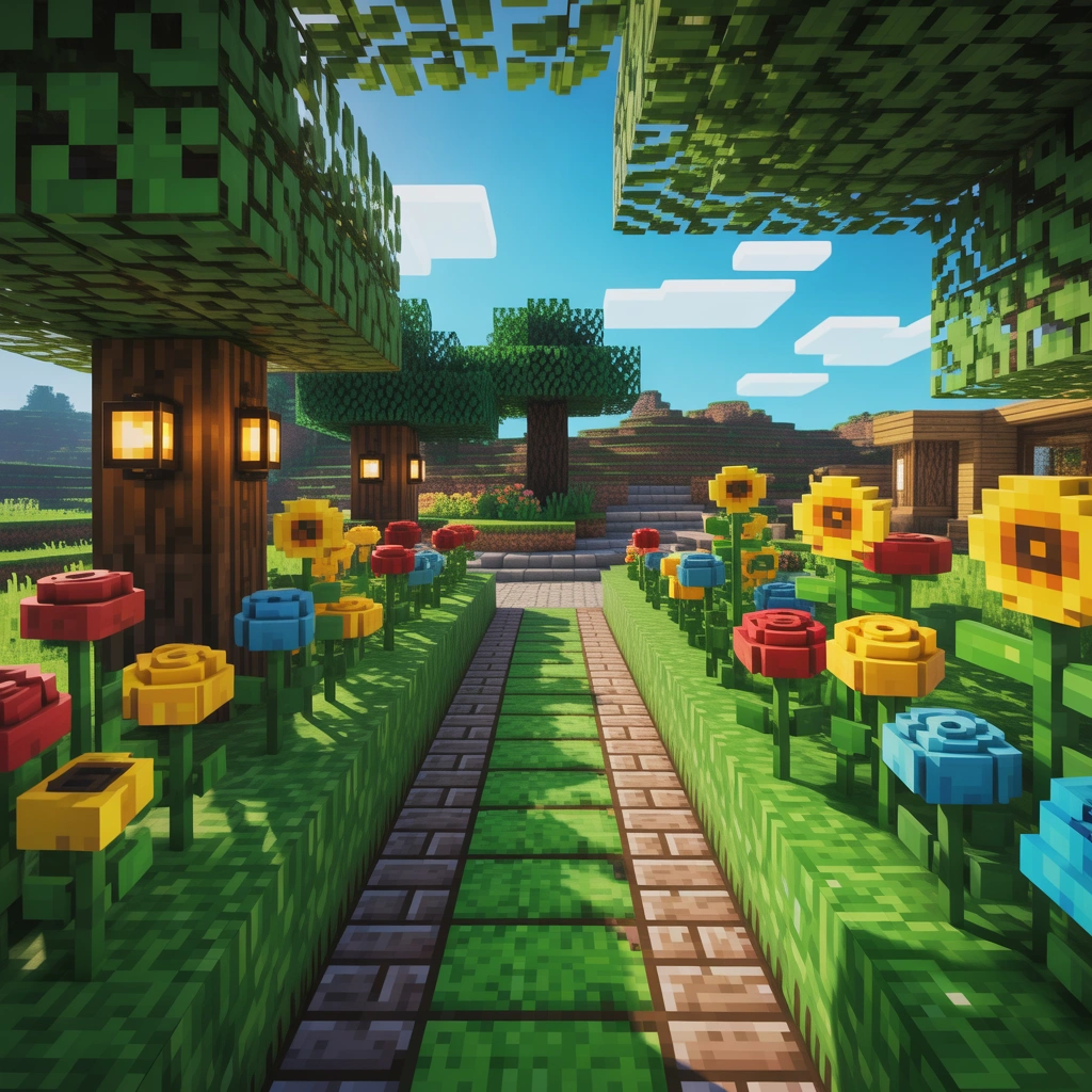 Create a Detailed Garden Pathway