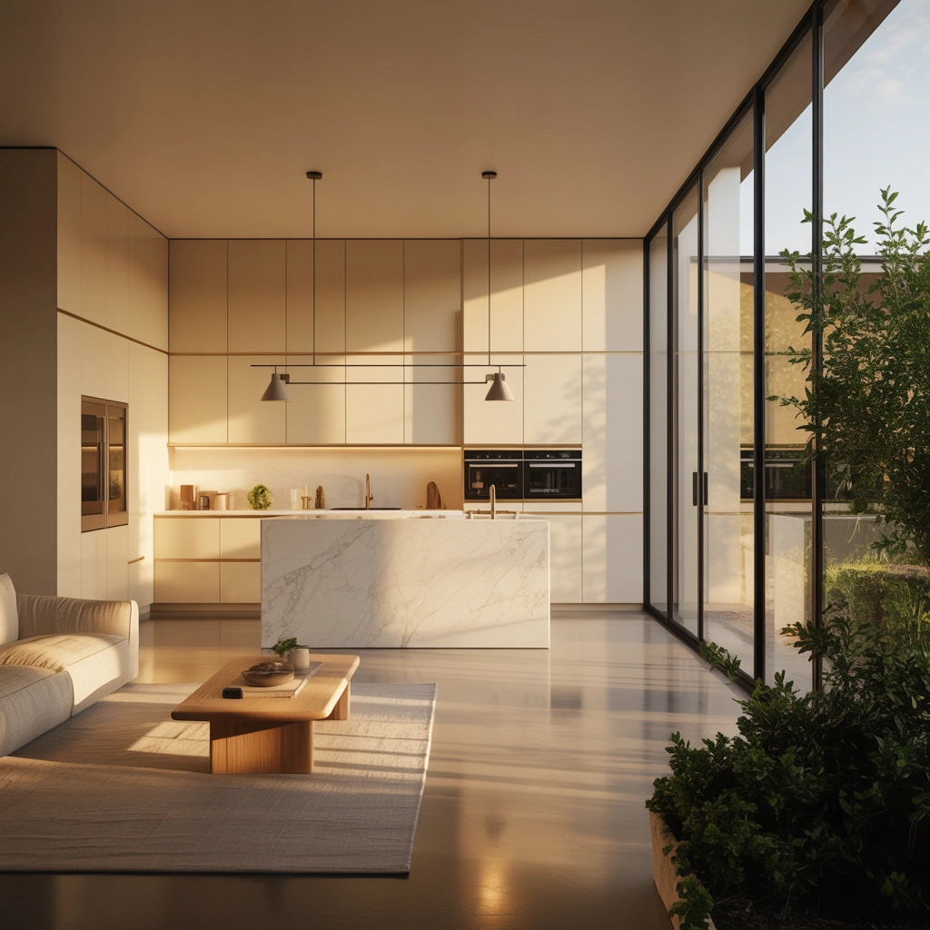 Create a Modern Minimalist Open Kitchen