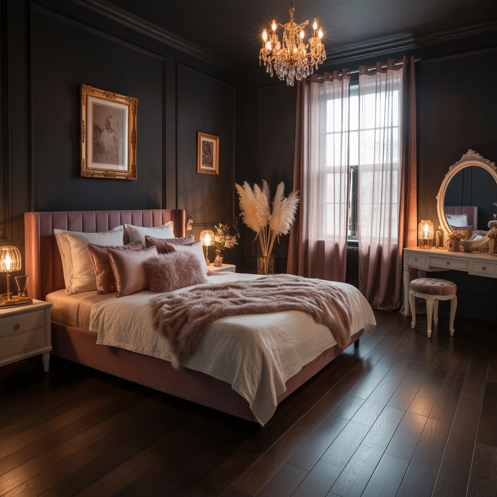 Create a Moody and Feminine Bedroom