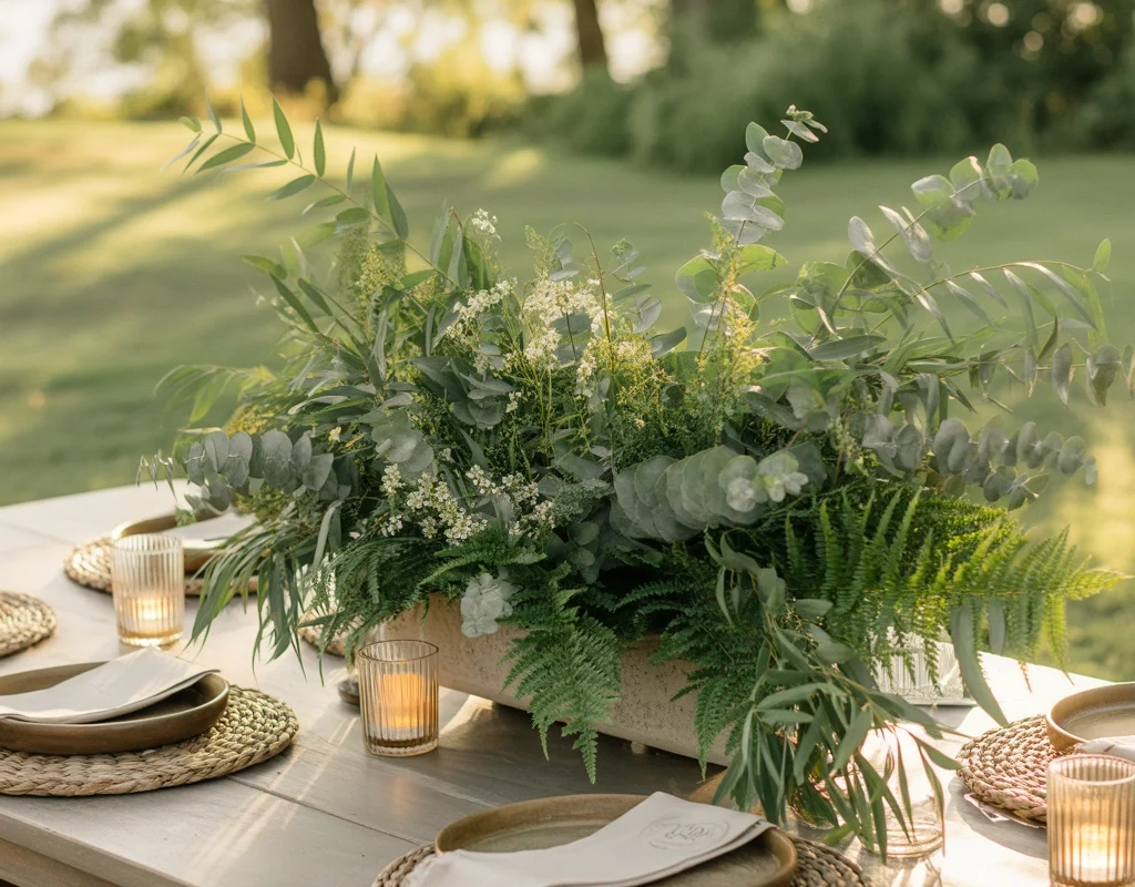 Create a Natural Greenery Centerpiece