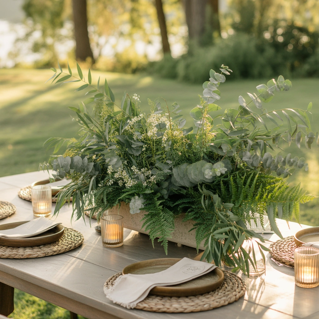 Create a Natural Greenery Centerpiece