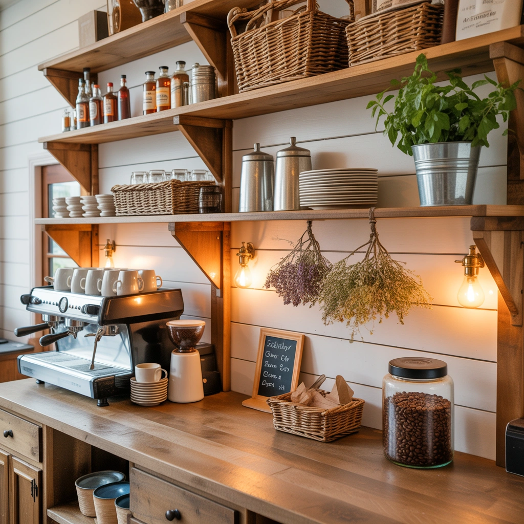Create a Rustic Farmhouse Coffee Bar