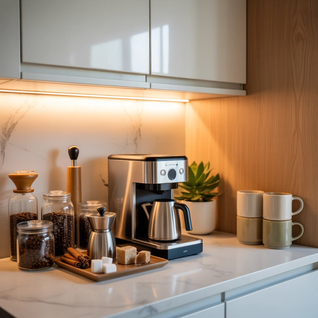 Create a Simple Kitchen Countertop Coffee Bar