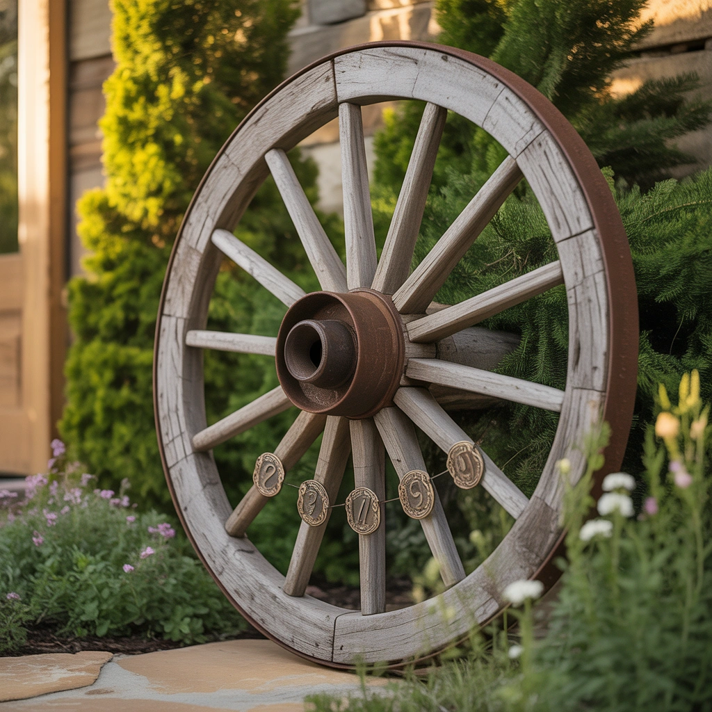 Create a Wagon Wheel Address Sign