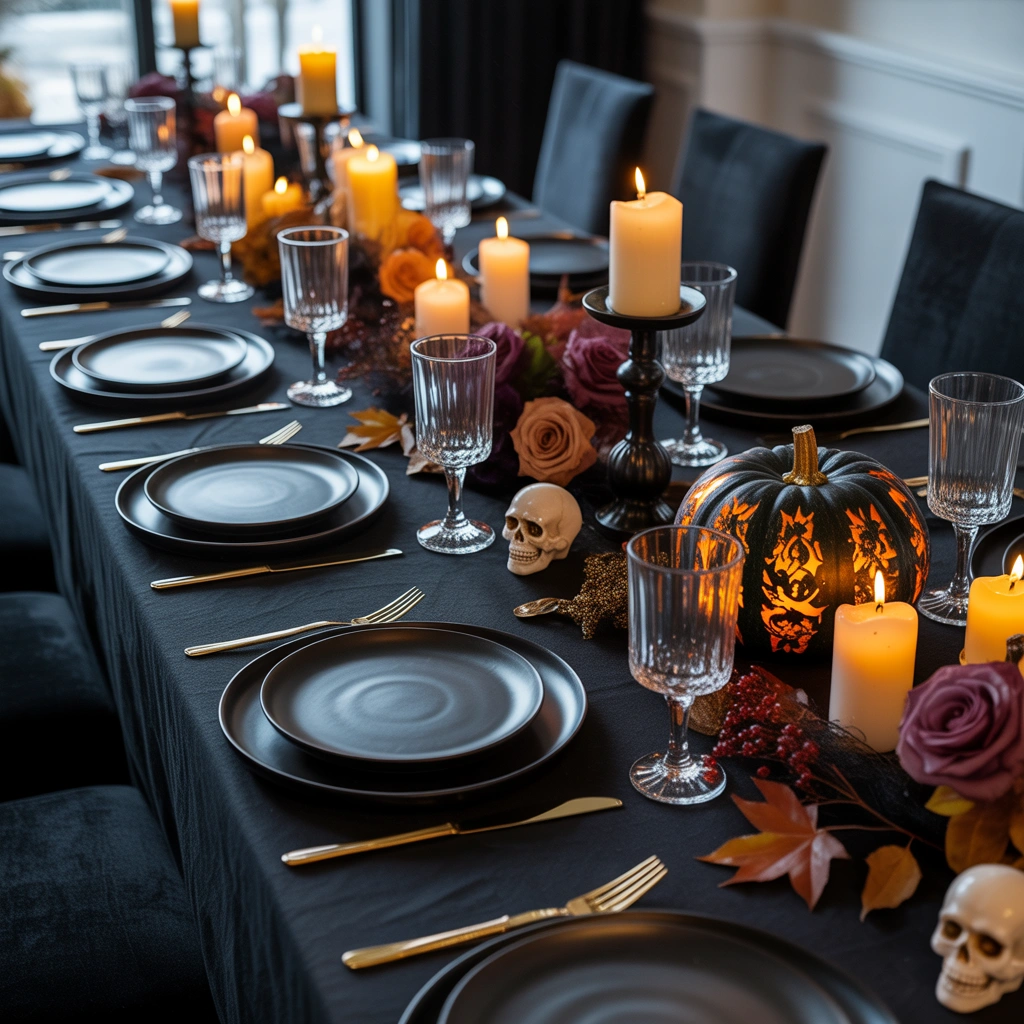 Create an Elegant Halloween Dining Table